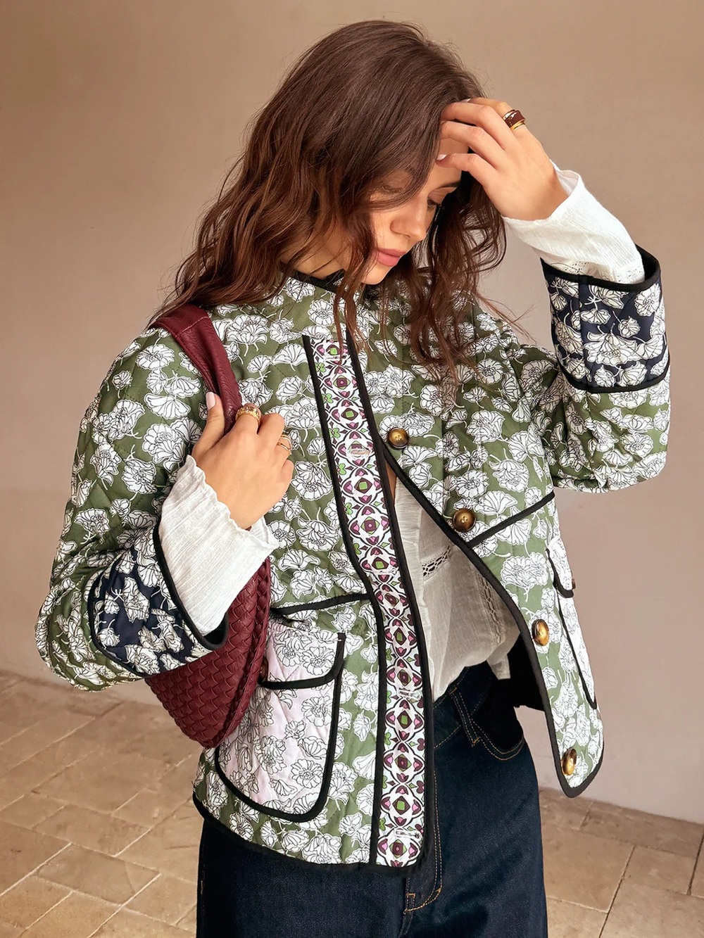 COMMENSE Boheme Flap Pockets Jacket - size XSmall